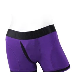 SpareParts HardWear Tomboii Fabric Boxer Brief Harness Purple