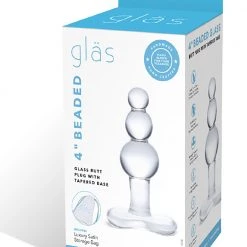 4" Beaded Glass Butt Plug With Tapered Base -Anal Toys Official Shop h33llcuy9ghtvne6zf3d