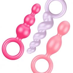 Satisfyer Silicone Plugs 3-Piece Set - Colored