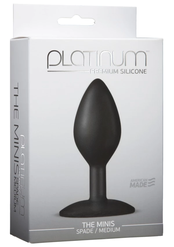 Doc Johnson Platinum™ Premium Silicone - The Minis - Spade - Medium 4 Doc Johnson Platinum™ Premium Silicone - The Minis - Spade - Medium - Image 2