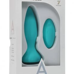 Doc Johnson A-Play - Rimmer - Rechargeable Silicone Anal Plug With Remote - Teal -Anal Toys Official Shop vygpijah2xn4gjrhujbc