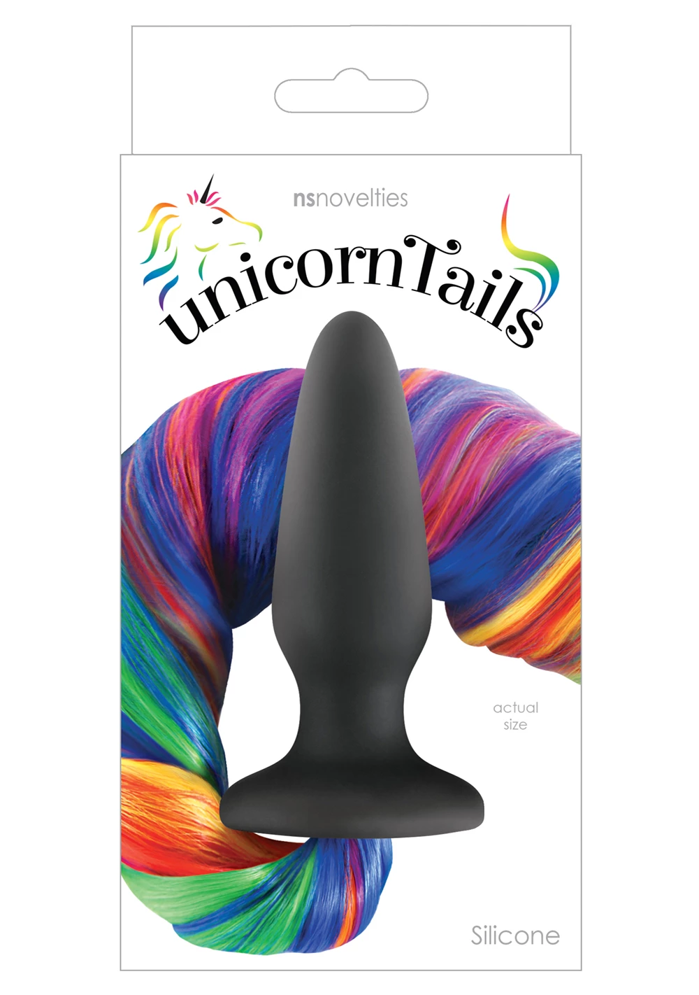 NS Novelties Unicorn Tails - Rainbow 4 NS Novelties Unicorn Tails - Rainbow - Image 2